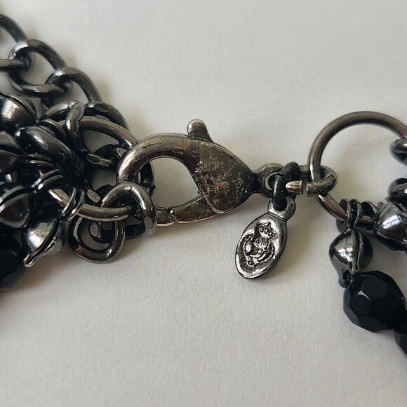 Premier Designs Y2K Multi-Chain Layered Necklace Beads Glam Grunge Rocker Chic - Picture 6 of 7